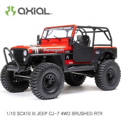 [�˾���ũ] AXI03008V2T1 [Axial] 1/10 SCX10 III ���� CJ-7 V2 4WD �귯�õ� RTR, Red