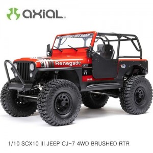 [Axial] 1/10 SCX10 III ���� CJ-7 V2 4WD �귯�õ� RTR, Red