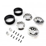 [Axial] AXI-3878 1.9 Raceline Daytona Beadlock Wheels, Chrome (2)