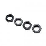 [TEAM LOSI] LOS-3677 Wheel Nut, Black (4): ALL 5IVE