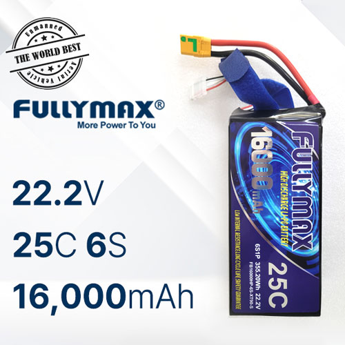 [�˾���ũ]  [FULLYMAX] Ǯ���ƽ� ������� ���͸� Lipo 6S 22.2V 16000mAh 25C (XT90s)