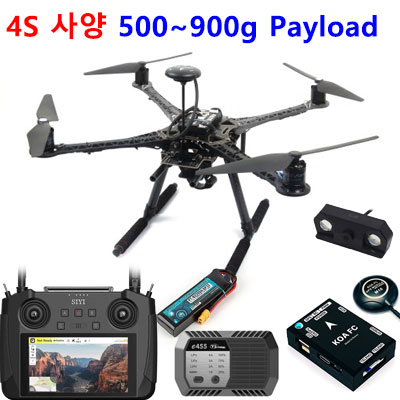 [�˾���ũ]  S500 ����/������ ��� 4S ��� + ���� �Ƚ�ȣũ + GPS + MK15 ������ + ī�޶� ���� Ǯ�� (�ִ� 900g ���̷ε�)