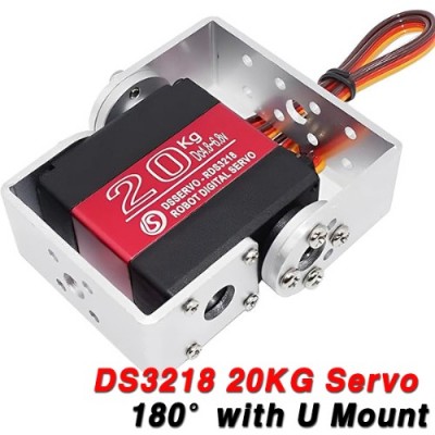 �˾���ũ RDS-3218 [RDS-3218] 20KG Servo Motor 180�� Waterproof Metal Gear Digital Servo with U Mounting Bracket