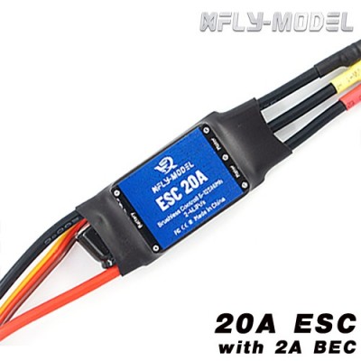 [�˾���ũ]  [XFLY] 20A ESC with 2A BEC 2-4S �귯������ ���ӱ�