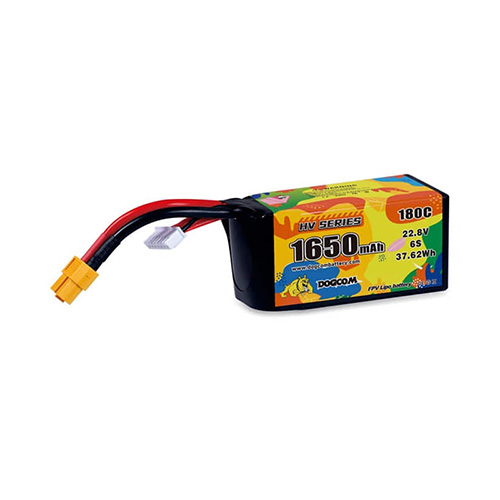 DOGCOM 6�� 22.8V 1650mAh 180C LiHV ���͸� - XT60