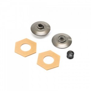 [TLR Racing] Grooved Slipper Plate Set: Mini-B, BL