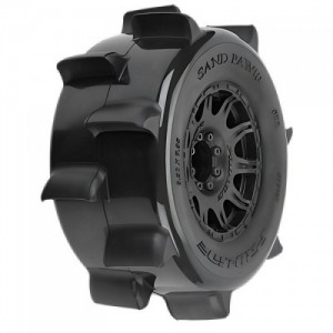 [PROLINE-RACING] 10268-10 1/8 Sand Paw HP BELTED F/R 3.8 MT Tires Mounted 17mm Black Raid (2)