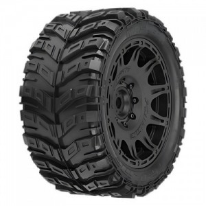 [PROLINE-RACING] 10176-11 1/6 Masher X HP BELTED Front/Rear 5.7�� Tires Mounted on Raid 8x48 Removable 24mm Hex Wheels (2): Black