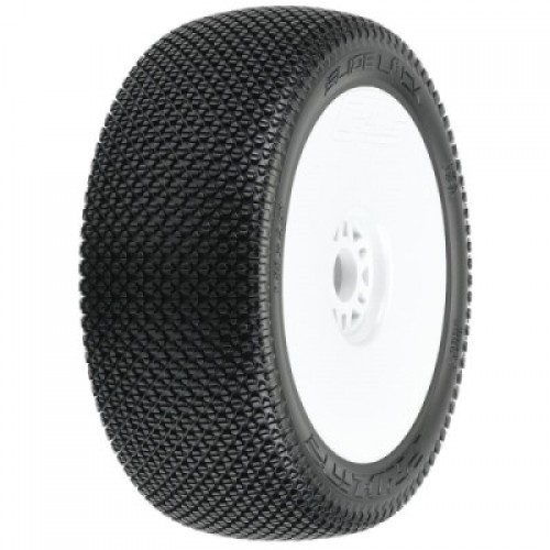 �˾���ũ PRO9064233 [PROLINE-RACING] 9064-233 1/8 Slide Lock S3 Front/Rear Buggy Tires Mounted 17mm White (2)