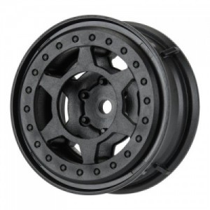 [PROLINE-RACING] 2842-00 1/10 Holcomb F/R 1.55 12mm Crawler Bead-Loc Wheels (2) Black