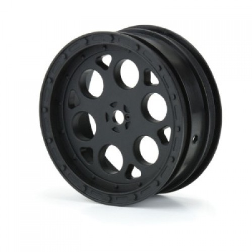 �˾���ũ PRO278203 [PROLINE-RACING] 2782-03 1/10 Showtime Front 2.2 12mm Sprint Car Wheels (2) Black