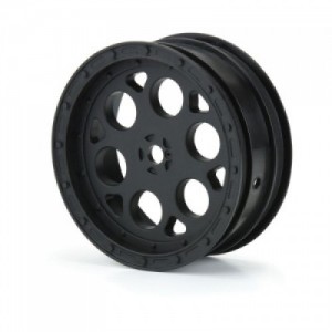 [PROLINE-RACING] 2782-03 1/10 Showtime Front 2.2 12mm Sprint Car Wheels (2) Black