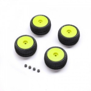 [PROLINE-RACING] Blockade Tire, Pro-Line OE, Wheel, Yellow, Mounted: Micro-T