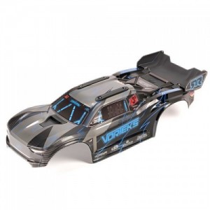 [ARRMA] ARA-2579 1/10 Painted Decaled Trimmed Body Set with Hidden Body Mount, Blue/Black: VORTEKS 2WD