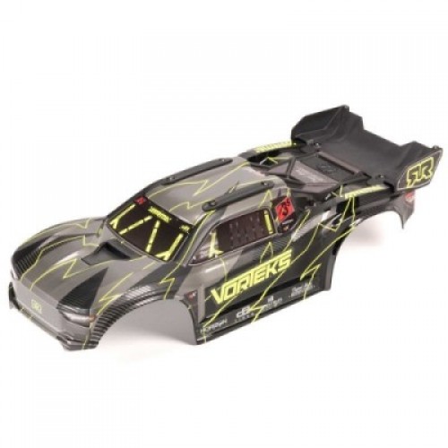 [�˾���ũ] ARA-2578 [ARRMA] ARA-2578 1/10 Painted Decaled Trimmed Body Set with Hidden Body Mount, Yellow/Black: VORTEKS 2WD