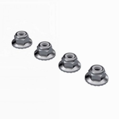 �˾���ũ ARA-2472 [ARRMA] ARA-2472 Wide Flanged Nyloc Nut M4 (4Pcs)