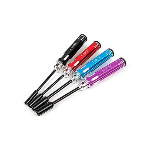�˾���ũ SREA-325 [TR] Steel Socket Nut Wrench(4.0/5.5/7.0/8.0mm) Set - 4 Color