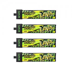 [BETAFPV] LAVA 1�� 3.8V 580mAh 95C LiHV ��Ƭ������ ���͸� (4��)