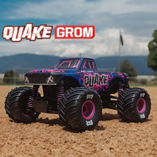 �˾���ũ ARA2137T3 [ARRMA] 1/16 QUAKE GROM 4X4 RTR Brushed ���� Ʈ�� ,����� (������,���͸�,������ ����)