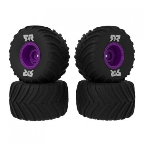 �˾���ũ ARA-2611 [ARRMA] ARA-2611 dBoots Chevron MT Tire Set Glued, Purple (2 Pairs): GROM
