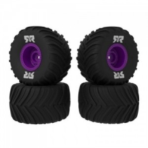 [ARRMA] ARA-2611 dBoots Chevron MT Tire Set Glued, Purple (2 Pairs): GROM