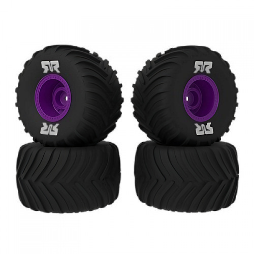 �˾���ũ ARA-2611 [ARRMA] ARA-2611 dBoots Chevron MT Tire Set Glued, Purple (2 Pairs): GROM