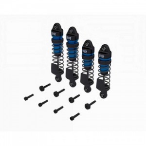 [ARRMA] ARA-2671 Shock Set, Front/Rear Assembled, TBC cSt Oil, Blue (4Pcs): MINI