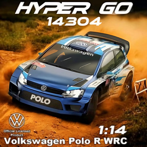�˾���ũ 14304 [MJX RC] HYPER GO 14304 POLO R WRC 1/14 2.4G �帮��Ʈ RC �ڵ��� �귯�ø��� ���� ���� �� 42km/h (LED, ���̷γ���)