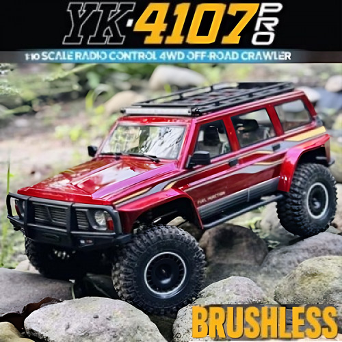 �˾���ũ YK4107 Brushless Red [YK HOBBY] (YK4107 �귯�ø�������) 1:10 YK4107 Pro 4WD LCG 2�� SUV Trial �� Ʈ���̾� RTR - ����