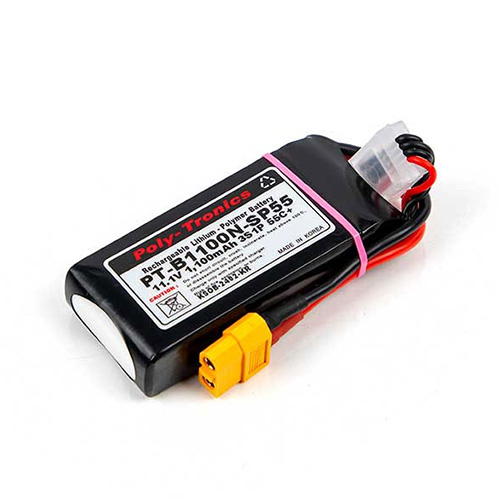 �˾���ũ PT_1100N_SP55_3S PT-B1100N-SP55 (11.1V, 3S1P, 55C /JST-XT) ��Ƭ������ ���͸� - XT60