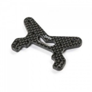 [TLR Racing] TLR-1306 Carbon Front Shock Tower, -2mm: 22X-4 2.0