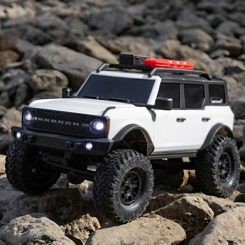 �˾���ũ AXI00006V2T4 [Axial] 1/24 SCX24 Ford Bronco 4X4 RTR Brushed Rock Crawler (Battery & Charger Included), White