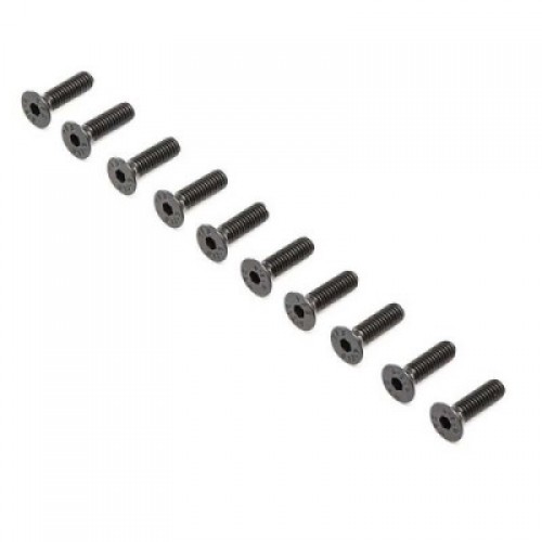 �˾���ũ LOS-4014 [TEAM LOSI] LOS-4014 Flat Head Screws, M4 x 12mm STL (10)