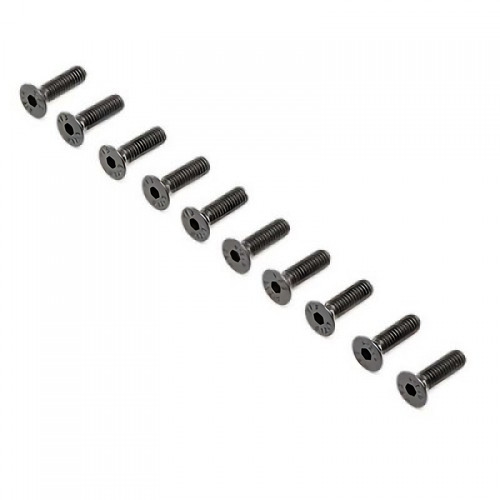 �˾���ũ LOS-4014 [TEAM LOSI] LOS-4014 Flat Head Screws, M4 x 12mm STL (10)