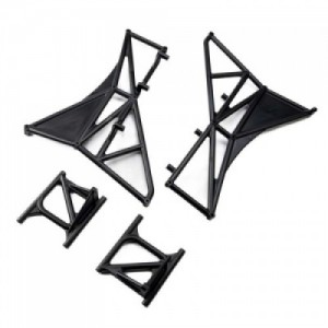 [TEAM LOSI] LOS-3629 Fender Mounts and Cage, Rear, L/R: ALL 5IVE-T 3.0