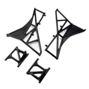 [TEAM LOSI] LOS-3629 Fender Mounts and Cage, Rear, L/R: ALL 5IVE-T 3.0