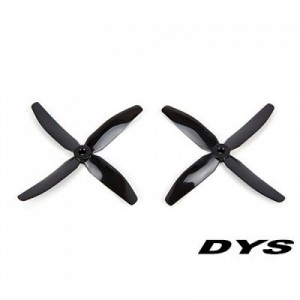 [DYS] X5040 Bull Nose Type 4-Blade Prop for Racing Drone (CW/CCW/Black) - 2��