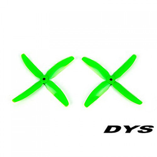 �˾���ũ DYS-X50404G [DYS] X5040 Bull Nose Type 4-Blade Prop for Racing Drone (CW/CCW/Green) - 2��