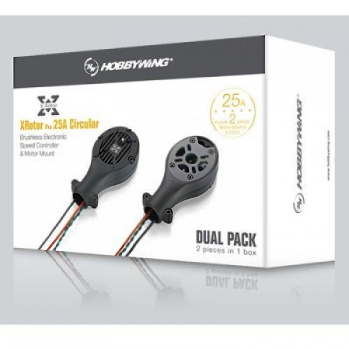 �˾���ũ  [HOBBYWING] XRotor PRO 25A ���� 2�� 1��Circular(3-6S) Black Dual Pack (��ũ����)