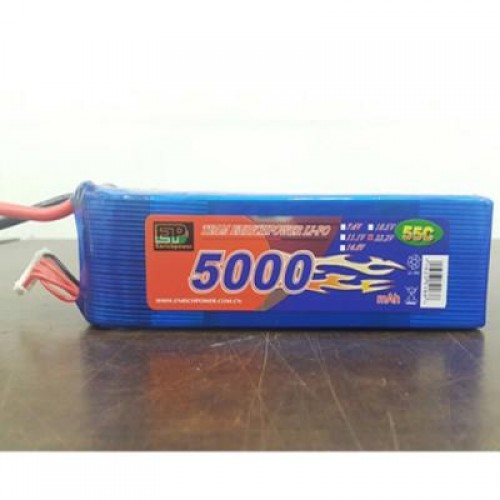 �˾���ũ 5000-55C-6S [EP POWER] 22.2V 5000mah 55C ��Ƭ������ ���͸� - �輱��
