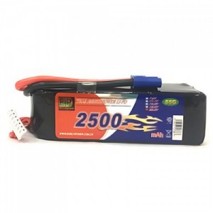 [EP POWER] 22.2V 2500mah 55C ��Ƭ������ ���͸� -  EC3