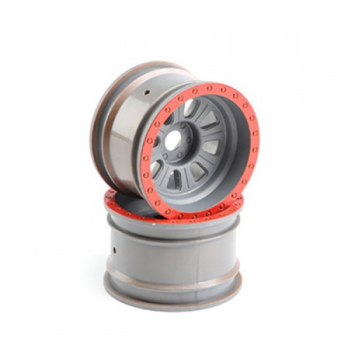 [�˾���ũ] LOS45027 [TEAM LOSI] Wheel, Silver (2): Super Rock Rey