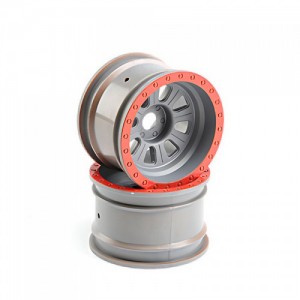 [TEAM LOSI] Wheel, Silver (2): Super Rock Rey
