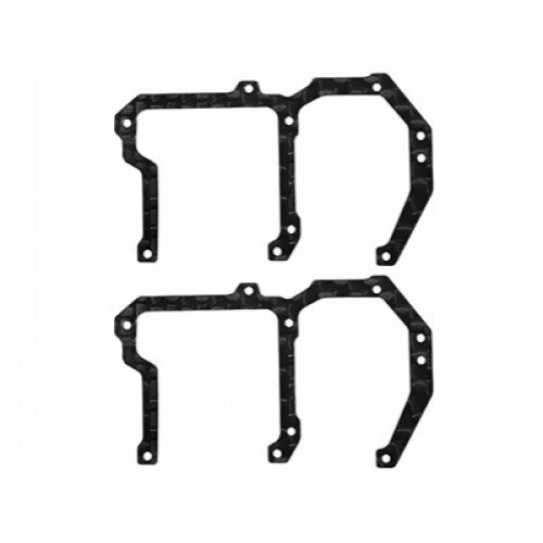 �˾���ũ nCPS457-CF [RAKONHELI] Rakonheli CNC Carbon Fiber Side Frame Set