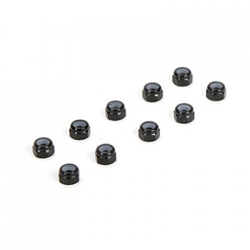 �˾���ũ TLR336004 [TLR Racing] M3 Aluminum Lock Nuts, Black (10) �ɼ�