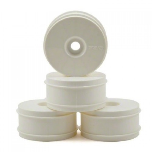 �˾���ũ TLR44001 [TLR Racing] 1/8 Buggy Dish Wheel, White (4): 8B 3.0,4.0 ��