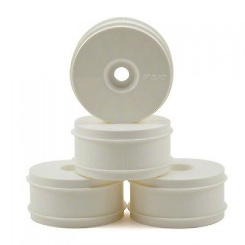 �˾���ũ TLR44001 [TLR Racing] 1/8 Buggy Dish Wheel, White (4): 8B 3.0,4.0 ��