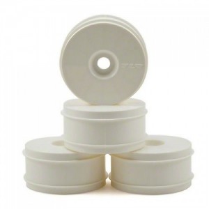 [TLR Racing] 1/8 Buggy Dish Wheel, White (4): 8B 3.0,4.0 ��