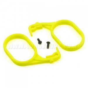 [TEAM LOSI] Team Losi Fuel Tank Lid Pull Set (Fluorescent Yellow) (2)