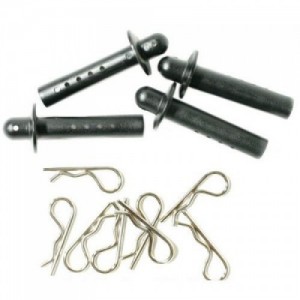 [TEAM LOSI] F/R BODY MOUNT POST, HARDWARE - LST
